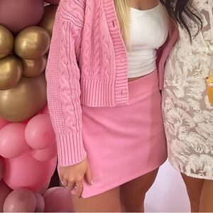 Pink Tennis Mini Skort